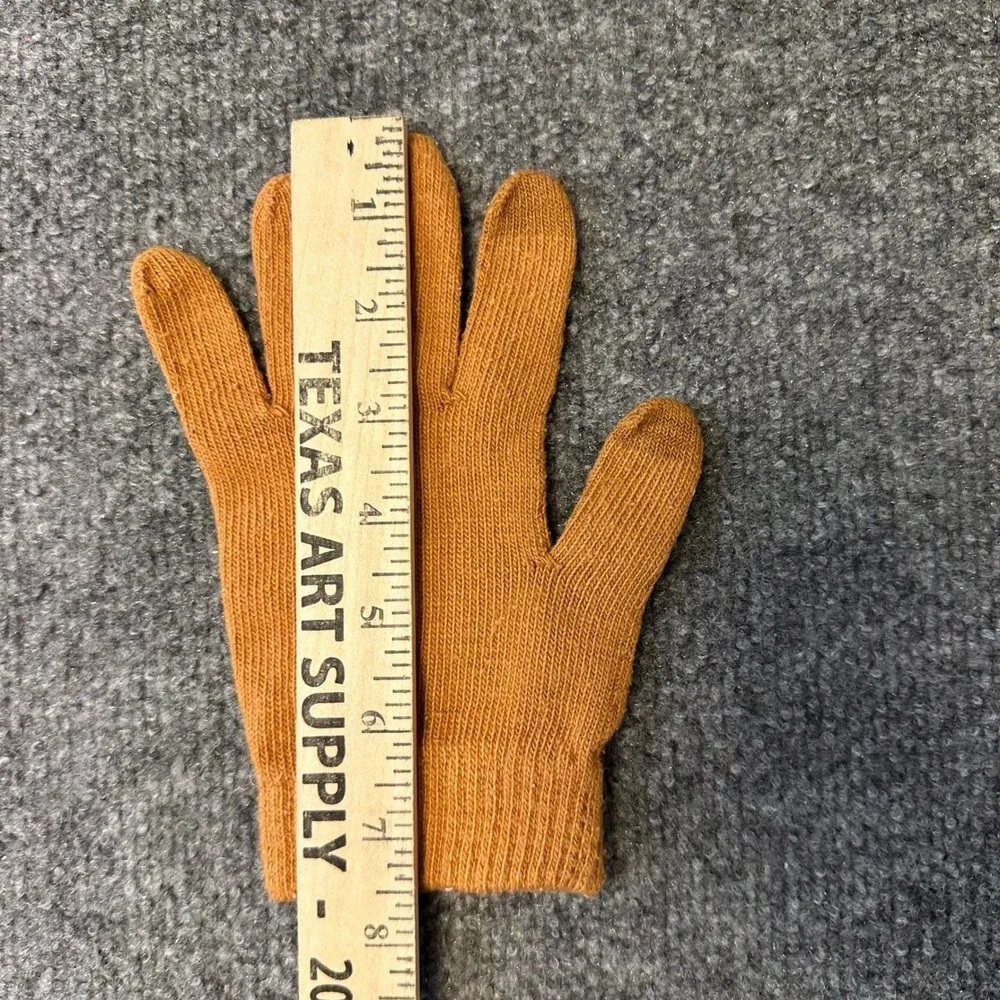 Wild Fable Gloves Womens One Size Orange Knit Stretch Ribbed Cuffs Warm Winter
